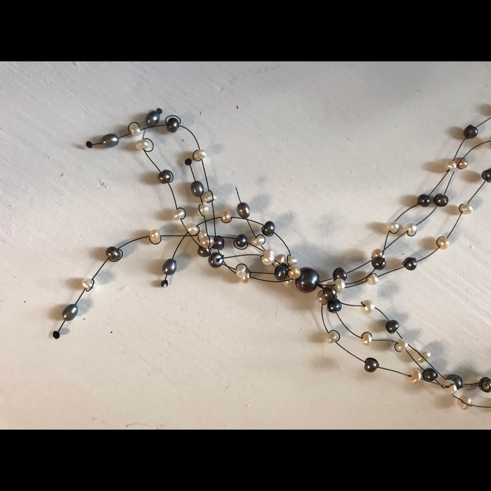 Artisan freshwater pearl lariat-style necklace